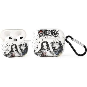 Compatible with Apple Airpods 3 Protective Funny Cute Cartoon Case Cover with Keychain (Cool Zoro)
