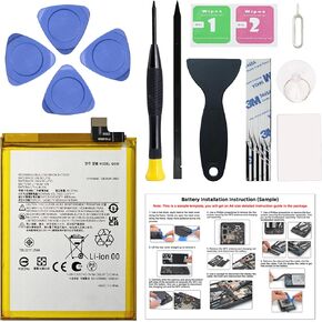 for Moto G Stylus 5G 2024 Battery Replacement Kit, QS50 High-Capacity Battery for XT2419 Series, Includes Tools & Instruction Manual