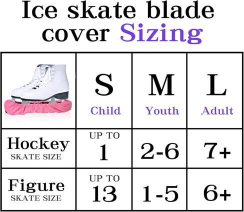 غطاء شفرة التزلج على الجليد من Klmnop، غطاء تزلج من قماش تيري الماص للتزلج على الجليد، والزلاجات على الجليد، وزلاجات الهوكي مناسبة للأطفال والشباب والكبار in Kuwait