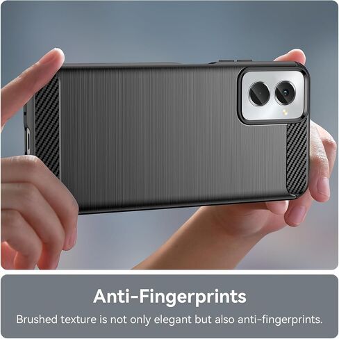 for Moto G Power 5G 2024 Case: with 2pcs Screen Protector Shock-Absorption Flexible TPU Rubber Protective Cover for Motorola Moto G Power 5G 2024(Black) in Kuwait