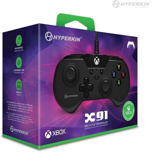 Hyperkin X91 Wired Controller for Xbox Series X | S/Xbox One/Windows 10/11 - Officially Licensed By Xbox (White) in Saudi Arabia