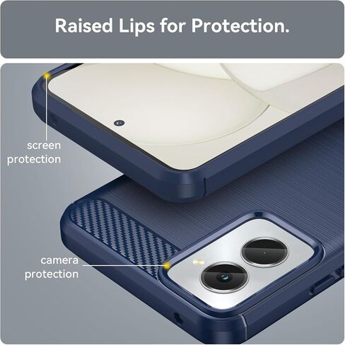 for Moto G Power 5G 2024 Case: with 2pcs Screen Protector Shock-Absorption Flexible TPU Rubber Protective Cover for Motorola Moto G Power 5G 2024(Black) in Kuwait