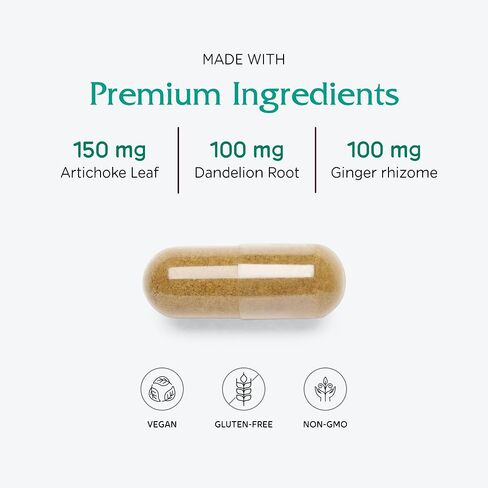 Vitanica Bitters Extra, Digestion Support, Vegan, 90 Capsules in Kuwait