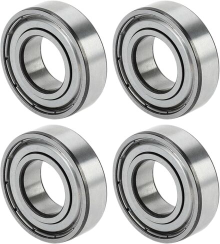 ACROPIX 6003ZZ Deep Groove Ball Bearings P6 17x35x10mm Lubricated Bearings Double Metal Seal Silver Tone Scooter Skateboard Wheel - Pack of 2 in Saudi Arabia