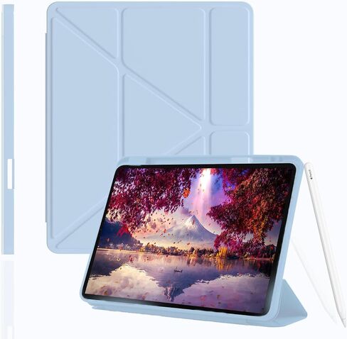 حالة لجيل iPad Air 7/6th 11 بوصة M3/M2 (2025/2024) ، مع حامل القلم الرصاص ، تصوير البورتريه و lanscape ، متوافق مع iPad Air 5th/4th Generation 10.9 بوصة 2022/2020 ، Auto Wake/Sleep in Saudi Arabia