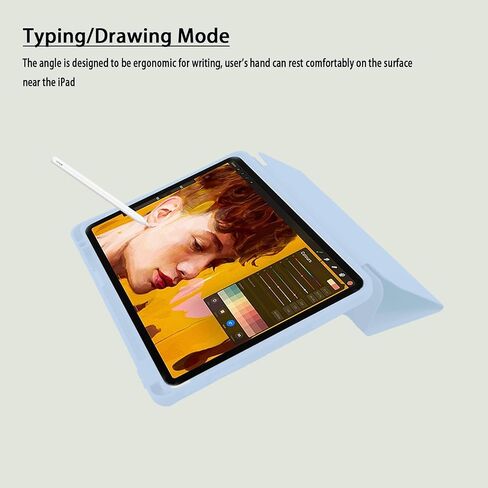 حالة لجيل iPad Air 7/6th 11 بوصة M3/M2 (2025/2024) ، مع حامل القلم الرصاص ، تصوير البورتريه و lanscape ، متوافق مع iPad Air 5th/4th Generation 10.9 بوصة 2022/2020 ، Auto Wake/Sleep in Saudi Arabia