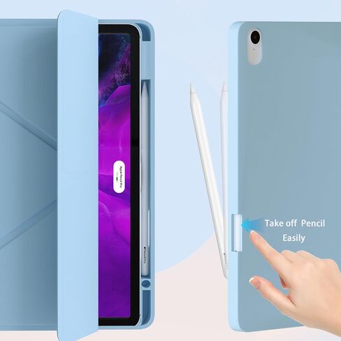 حالة لجيل iPad Air 7/6th 11 بوصة M3/M2 (2025/2024) ، مع حامل القلم الرصاص ، تصوير البورتريه و lanscape ، متوافق مع iPad Air 5th/4th Generation 10.9 بوصة 2022/2020 ، Auto Wake/Sleep in Saudi Arabia