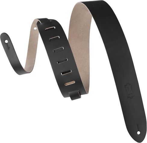 Levy's Leathers 2" Chrome-tan Leather Guitar Strap. Adjustable from 36" to 52"; Black (M12-BLK) in Saudi Arabia