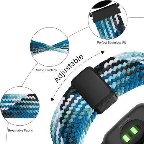نطاقات Meliya لـ Galaxy Watch 7/6/5/4/FE/FE 40 مم 44 مم ، ل Samsung Galaxy Watch 5 Pro Band 45mm ، لـ Galaxy 6/4 Classic Bands 47mm 43mm 46mm 42mm Women Men Men Braided Magnetic Buck Strap in Kuwait