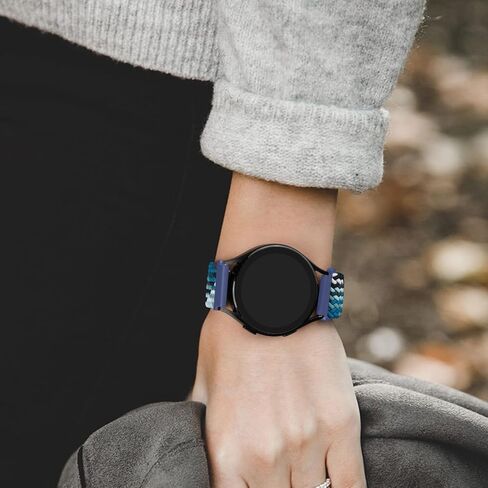 نطاقات Meliya لـ Galaxy Watch 7/6/5/4/FE/FE 40 مم 44 مم ، ل Samsung Galaxy Watch 5 Pro Band 45mm ، لـ Galaxy 6/4 Classic Bands 47mm 43mm 46mm 42mm Women Men Men Braided Magnetic Buck Strap in Kuwait
