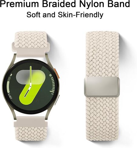 نطاقات Meliya لـ Galaxy Watch 7/6/5/4/FE/FE 40 مم 44 مم ، ل Samsung Galaxy Watch 5 Pro Band 45mm ، لـ Galaxy 6/4 Classic Bands 47mm 43mm 46mm 42mm Women Men Men Braided Magnetic Buck Strap in Saudi Arabia