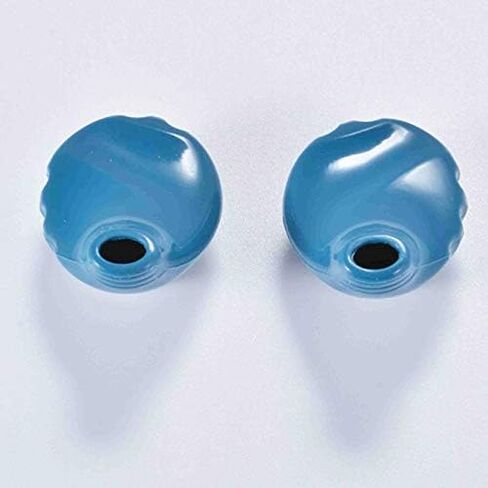 Replacement Ear Tips for Yurbuds Focus JBL Inspire Ironman Duro Silicone Gel Sweat Proof Cover Size 5, Dark Blue in Saudi Arabia