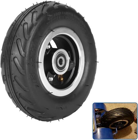 6X2 Inflation Tire Wheel Use 6" Tire Alloy Hub 160mm Pneumatic Tyre Scooter F0 Pneumatic Wheel Trolley Cart Air Wheel M10 in Kuwait