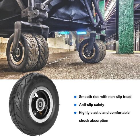 6X2 Inflation Tire Wheel Use 6" Tire Alloy Hub 160mm Pneumatic Tyre Scooter F0 Pneumatic Wheel Trolley Cart Air Wheel M10 in Kuwait