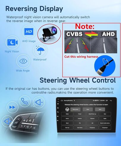 10.1'' Touch Screen Radio Carplay for Honda Accord 2003-2007 Android Rimoody Car Stereo Android Auto GPS WiFi Mirror Link Bluetooth FM HiFi SWC Backup Camera Microphone in Kuwait