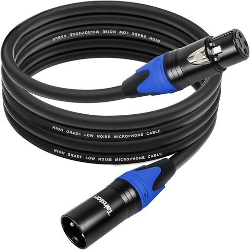 XLR Cable 100 Feet 2 Pack Premium XLR Microphone Cable 3-Pin Balanced Microphone Mic Cord Male to Female XLR Speaker Cable in Kuwait