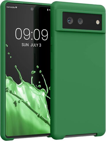 حالة Kwmobile متوافقة مع Google Pixel 6 Case - TPU Silicone Phone Cover مع Finish Finish - Bordeaux Violet in Saudi Arabia