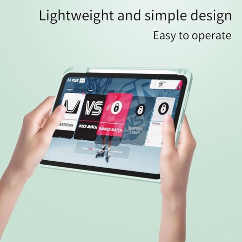 حالة لـ A16 IPAD 11th Generation 11 Inch (2025) ، iPad 10th Generation 10.9 inch (2022) ، 2 في 1 غطاء قابل للفصل مع وجود غطاء ثلاثي مغناطيسي واضح مع حامل قلم رصاص ، وردي in Kuwait
