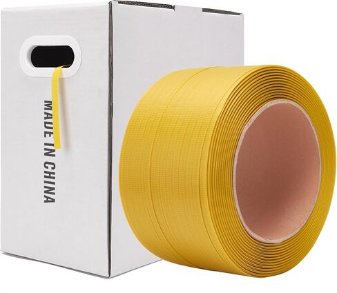 Poly Strap, Polypropylene(PP) Strapping Roll, 1/2" Width, 6400" - Ideal for Packaging and Shipping in Kuwait