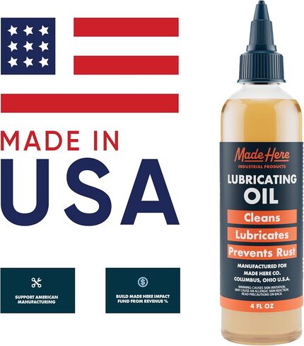 Made Here Co.Door Hinge Lubricant - Smooth & Long-Lasting Performance for Door, Hinges, and Locks | Non-Toxic | Odor-Free | Protects Against Rust & Corrosion | for Multi-Surface Application | 4oz in Saudi Arabia