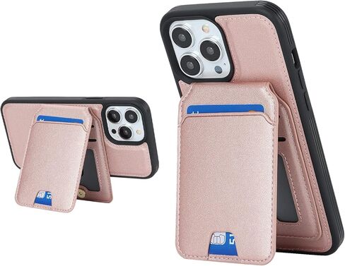 for iPhone 15 Pro Max Phone Case with Card Holder,for iPhone 15 Pro Max Wallet Case for Women Men with MagSafe Leather Protective for iPhone15promax case -Black Leopard in Kuwait