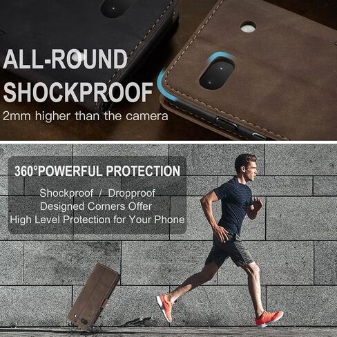 حالة Kowauri لـ Google Pixel 6A ، Classic Design Wallet Wallet Flip Flip Case with Kickstand Card Slot Slot Slochproof Prostroom for Google Pixel 6A 2022 (Coffee) in Kuwait