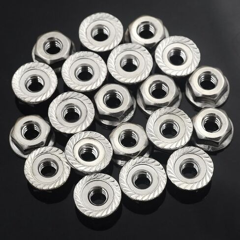 DGOL 304 Stainless Steel 5/16-18 Flange Nuts 35 pcs, 18-8 SS Hex Locknuts in Kuwait