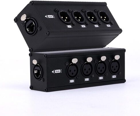 4 قناة 3 دبوس متعدد الشبكات XLR الكابل الانهيار XLR الذكور و XLR 6.35 1/4 "TRS ستيريو أنثى على RJ45 Ethercon كابل الموسع لإضاءة المرحلة وتسجيل الاستوديو (الأصفر ، XLR M - XLR/6.35 F) in Kuwait