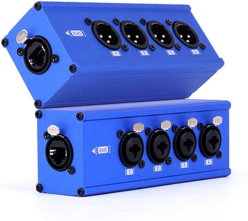 4 قناة 3 دبوس متعدد الشبكات XLR الكابل الانهيار XLR الذكور و XLR 6.35 1/4 "TRS ستيريو أنثى على RJ45 Ethercon كابل الموسع لإضاءة المرحلة وتسجيل الاستوديو (الأصفر ، XLR M - XLR/6.35 F) in Kuwait