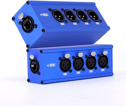 4 قناة 3 دبوس متعدد الشبكات XLR الكابل الانهيار XLR الذكور و XLR 6.35 1/4 "TRS ستيريو أنثى على RJ45 Ethercon كابل الموسع لإضاءة المرحلة وتسجيل الاستوديو (الأصفر ، XLR M - XLR/6.35 F) in Kuwait
