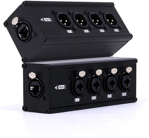 4 قناة 3 دبوس متعدد الشبكات XLR الكابل الانهيار XLR الذكور و XLR 6.35 1/4 "TRS ستيريو أنثى على RJ45 Ethercon كابل الموسع لإضاءة المرحلة وتسجيل الاستوديو (الأصفر ، XLR M - XLR/6.35 F) in Kuwait