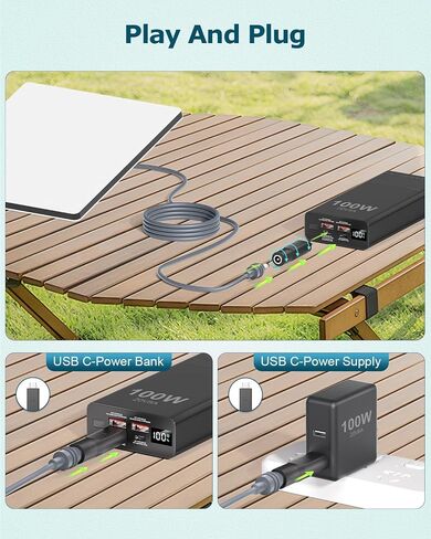 2PCS Starlink Mini Cable Adapter USB C إلى محول كابل الطاقة DC لإكسسوارات Mini Starlink إدخال 20 فولت من النوع C إلى DC 5.5 × 2.1 مم starlink mini usb cadapter work with 100w pd source gray in Kuwait