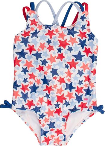 RuffleButts Melon Tie Shoulder One Piece - 5 in Kuwait