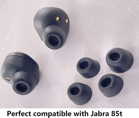 JNSA Replacement Silicone Ear Tip Eartips Compatible with Ja Bra Elite 85t Earbud,S/M/L 3 Size, 6 Pairs,Black in Saudi Arabia