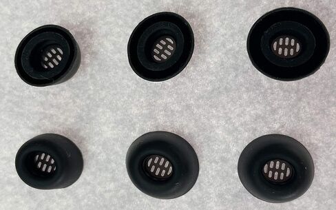 JNSA Replacement Silicone Ear Tip Eartips Compatible with Ja Bra Elite 85t Earbud,S/M/L 3 Size, 6 Pairs,Black in Saudi Arabia