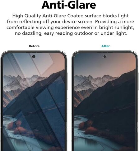 2-Pack Anti Glare Matte Privacy Screen Protector for Samsung Galaxy S24 Plus/S25 Plus [0.1S Fingerprint ID Unlock][Anti Spy PET Flexible Film][Bubble-Free Easy Installation with Alignment Jig] in Saudi Arabia