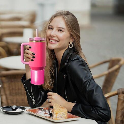 حذاء Vmini العالي من السيليكون متوافق مع Stanley Quencher 40 أونصة وIceFlow 30 أونصة، حذاء طويل الأكمام مع سطح متدرج الحرباء لملحقات ستانلي، واقي سفلي لـ Stanley 40/30oz in Kuwait