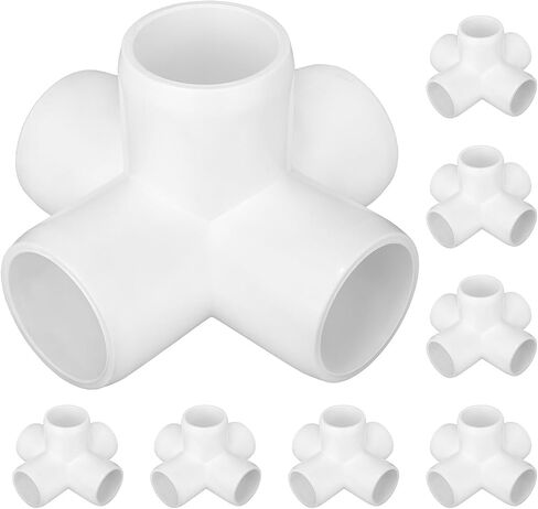 20-Pack 1/2 inch 45 Degree Elbow PVC Fitting, 2 Way Furniture Grade Pipe Connector for DIY PVC Shelf Building Furniture Greenhouse Garden Support Structure Frame in Kuwait