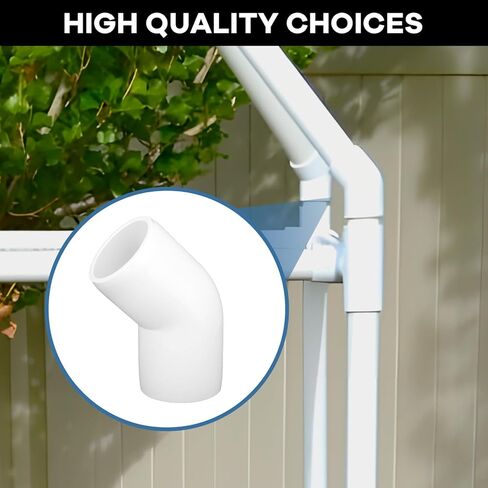 20 حزمة 1/2 بوصة وصلة تركيب PVC متقاطعة، تركيبات كوع من درجة الأثاث المتقاطعة بأربعة اتجاهات من أجل رف PVC DIY، أثاث بناء حديقة، خيمة توصيل الدفيئة in Kuwait