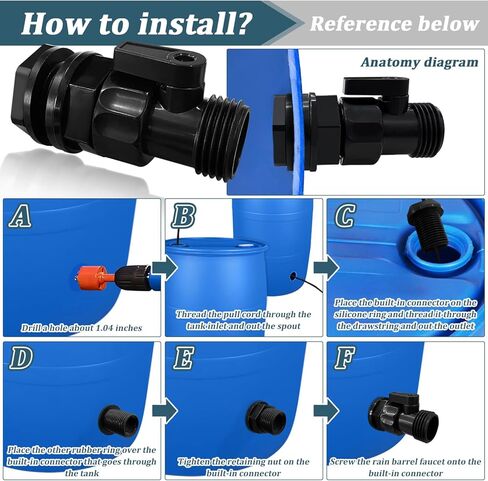 12 PCS 3/4 '' خرطوم حديقة بلاستيكي مغلق صمام ، خرطوم الماء صمام كرة الموصل الموصل للاختراق للموصل الموصل للموصل الموصل الموصل الموصل 3/4 ' in Kuwait