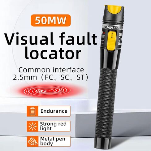 Fiber Optic Cable Troubleshoot Kit - 1pc VFL-30 Visual Fault Locator &1pc FC to LC Adapter & 1pc LC, SC, ST, FC Coupler & 3 Short Patch Cords in Kuwait