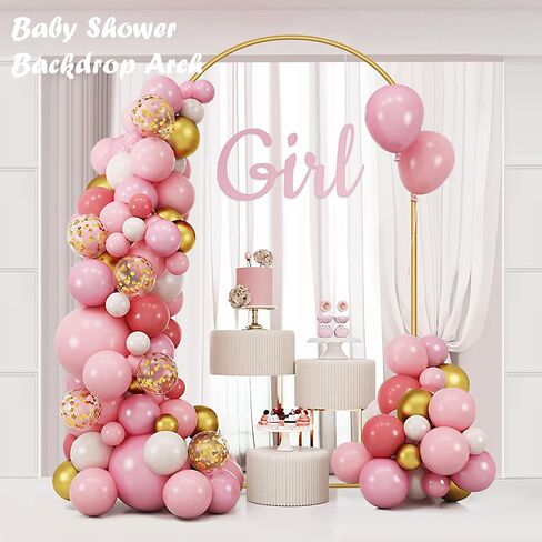 6.6FT Metal Wedding Arch Stand Gold Square Arched Backdrop Frame for Party Ceremony Birthday Bridal Baby Shower Garden Floral Balloon Arch Decoration in Saudi Arabia