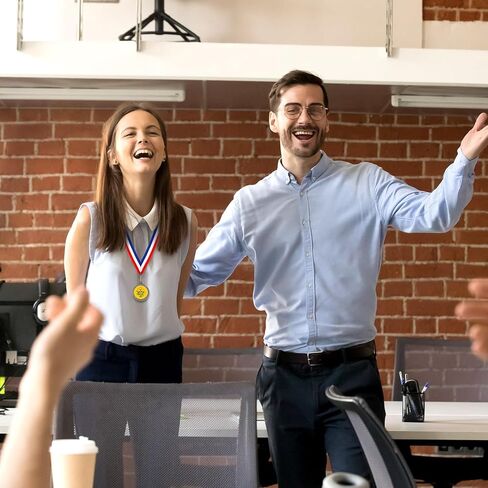 Sasylvia 12 Pcs Appreciation Award Medals Thank You Medals with Red White Blue Neck Ribbon Inspirational Appreciation Award Bulk for Office Colleague Coworker Team Retirement (Stylish) in Kuwait