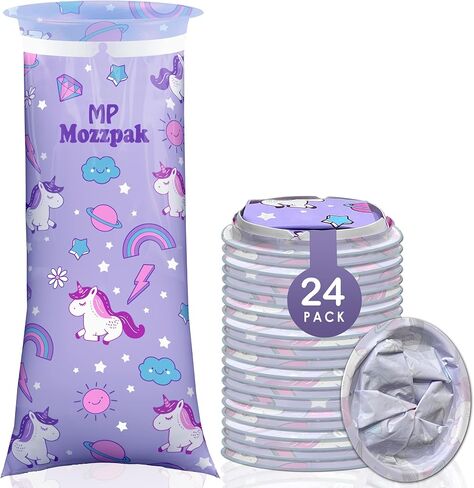 MP MOZZPAK Vomit Bags – 24 Pack – 1000ml Emesis Bags – Leak Resistant, Medical Grade, Portable, Disposable Barf, Puke, Throw Up, Nausea Bags for Travel Motion Sickness (Blue, Pack of 24) in Kuwait
