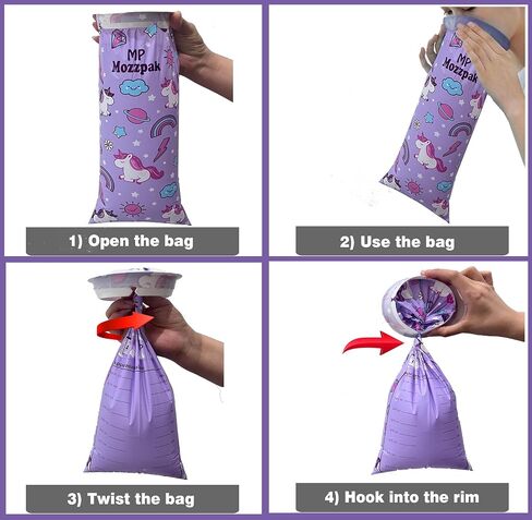 MP MOZZPAK Vomit Bags – 24 Pack – 1000ml Emesis Bags – Leak Resistant, Medical Grade, Portable, Disposable Barf, Puke, Throw Up, Nausea Bags for Travel Motion Sickness (Blue, Pack of 24) in Kuwait
