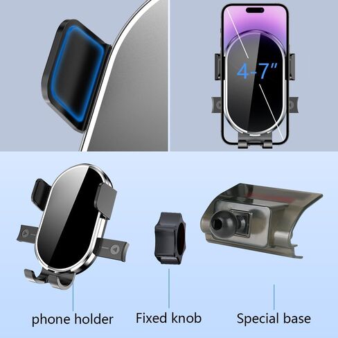 Car Phone Holder for Audi Q7 2020 2021 2022 2023 2024 2025 Q8 Auto Accessories Navigation Bracket Interior Decoration Dashboard Cell Mobile Phone Mount Holders case Accessory in Kuwait