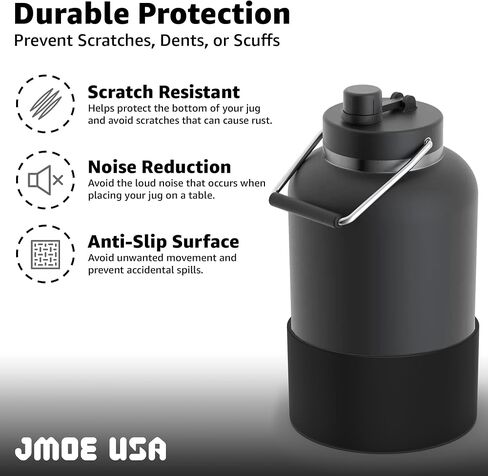 Jmoe USA Boot for RTIC Jug | Protects Against Dents & Scratches | Silicone Sleeve Protector for Bottom of Jug | Covers The Bottom of The Jug | Made of Durable BPA Free Silicone in Kuwait