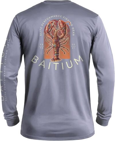 Fishing Shirts for Men, Mens Fishing Shirts Long Sleeve, UPF 50 Quick Dry, Rash Gaurd, Fishing Clothes for Men, Fishing Gear in Kuwait