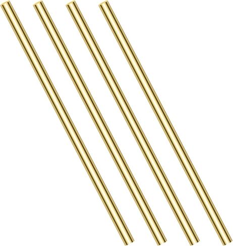 20 Pieces 2mm Brass Round Rods, Sutemribor Brass Solid Round Rod Lathe Bar Stock, 2mm in Diameter, 305mm in Length in Kuwait