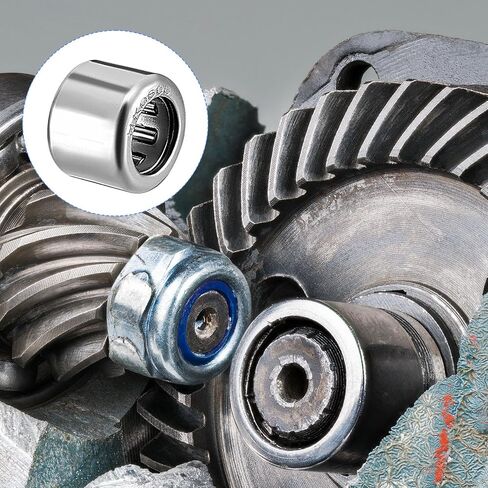 METALLIXITY HK0509 Needle Roller Bearings 5mm ID x 9mm OD x 9mm Height 10 Packs, Chromium Steel Open End Thrust Bearing - for Industrial Machinery and Equipment in Saudi Arabia